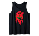 Spartan warrior Moroccan flag. Design Morocco Vintage Tank Top