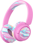 Bth22 Casque Bluetooth Sans Fil Écouteur Pour Enfants, 60 Heures D'Autonomie, Volume Sûr 74/85 Dba, Bluetooth 5.4, Usb C, Supra-Auriculaire Avec Micro Cordon Auxiliaire[L1920]