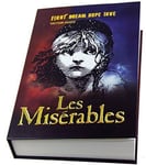 Real Paper Book Locking Booksafe with Key Lock Secret Hidden Safe Les Miserables