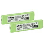 Vhbw 2x Batterie Compatible Avec Philips Exp7361 Casque Audio, Écouteurs Sans Fil (1200mah, 1,2v, Nimh)