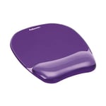 Fellowes Crystal Gel Mouse Pad And Wrist Rest Non Skid Backing Stain Resistant