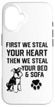 iPhone 16 Steal Your Heart Steal Your Bed Miniature Schnauzer Case