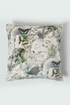 Floral Butterfly Garden Grey Cushion 46 x 46 cm