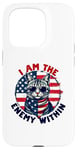 Coque pour iPhone 15 Pro I Am The Enemy Within Harris Trump Funny US Election 2024