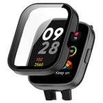 Xiaomi Redmi Watch 3 Heltäckande skal med inbyggt skärmskydd, Svart