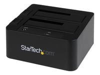 Startech.Com Dubbelfack Usb 3.0 Esata Till Sata-Hårddiskdockningsstation, Usb-Hårddiskdockningsstation, Extern 2.53.5 Sata Iiiiii, Ssdhdd-Dockningsstation, Hot-Swap-Hårddiskfack - Toppladdning - Lagringskontroll - 2,5", 3,5" - Sata 6Gb/S - Esata 6Gb