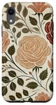 Coque pour iPhone XR Rose florale botanique, style bohème minimaliste, roses d'amour