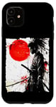 Coque pour iPhone 11 Samouraï Noir Africain Art Rétro Japonais Guerrier Afro