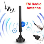 ANT-308 PLUS Indoor FM Radio Antenna Aerial Signal Amplifier 25dB High Gain USB