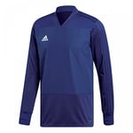 FULHAM FOOTBALL CLUB Adidas Men Condivo 18 Player Focus Training Top - Dark Blue/White, Medium