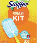 Swiffer - Duster Trap & Lock Kit, 1 Handle + 5 Refills - 1 Set, Light Blue