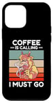 iPhone 12 mini Vintage Llama Coffee Is Calling I Must Go Coffee Lover Case