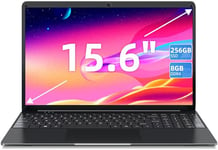 SGIN 15.6 inch Laptop, 8GB RAM LPDDR4 256GB SSD, PC Computer with Celeron Quad-Core Processor, IPS HD Display, 2.4G/5GHz WiFi, Bluetooth 4.2, 2*USB 3.2, Type-C, 54720mWH Battery