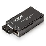 Black box BLACK BOX MULTIPOWER MINIATURE GIGABIT ETHERNET (1000-MBPS) MEDIA CONVERTER - 1000-MBPS COPPER TO SINGLEMODE FIBER, 1310NM, 10KM, SC (LGC011A-R2)