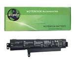 amsahr X102BA-03 Ersatz Batterie für Asus X102BA, Vivo Book X102BA-DF1200/X102BA-HA41002F - Umfassen Stereo Ohrhörer schwarz