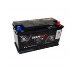 SKANBATT Lithium Start / forbruksbatteri 12V 100Ah  1500ca - Bluetooth