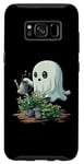 Coque pour Galaxy S8 Fantôme mignon jardinage plante Halloween