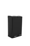 60L Dual Pedal Bin In Black