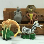 4pcs Madagascar Alex Gloria Marty Melman action figure Movie Animal Kid Toy (D)