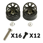 FTX Texan 1:10 8-Spoke Black Beadlock Wheel (Pr) FTX9875BK