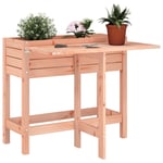 Vidaxl Jardinière Avec Dessus De Table Pliable Bois De Douglas Massif