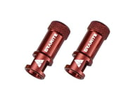 Capuchons de Valve Granite Juicy Nipple avec Fonction de Retrait du Noyau de Valve, Capuchons de Protection de Pneu de Vélo Faciles à Utiliser (Rouge)