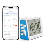 Thermomètre Hygromètre Connecté Wifi (Sans Hub), Moniteur De Température Et D¿Humidité Compatible Avec Apple Home, Alexa Et Google Home, Surveillance À Distance Et Notification D¿Alarme