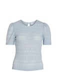 Vila Vichikka Puff O-Neck S/S Top - Noos Blå