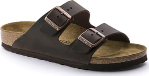 Birkenstock Unisex Arizona Oiled Leather Narrow Habana, 36