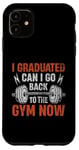 Coque pour iPhone 11 J'ai gradué Gym Now Funny Workout