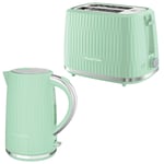 Russell Hobbs Eden Kettle & Toaster Kitchen Set (Pistachio Green)