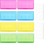 10 Pièces 18650/16340/Cr123A Boîte À Piles En Plastique, Boîte De Rangement De Batterie, Pour Batterie 18650 Cr123A 16340 (Cinq Couleurs)