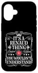 Coque pour iPhone 16 Le nom Renaud est un nom de Renaud que vous ne comprendriez pas