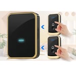 Wireless Doorbell Door Chime Wall Plug-in Cordless Set 2