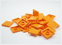 LEGO City 40 Tiles in Orange with 2 knobs Tile Smooth Plates – 3068