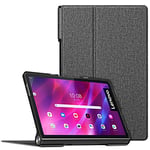 FINTIE Coque pour Lenovo Yoga Tab 11 (YT-J706) 11 Pouces - Etui Fin et Léger Housse Folio en Cuir Synthétique Protection pour Tablette Lenovo Yoga Tab 11 2021, Gris