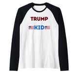 Donald Trump The Comeback Kid, Show Support For Trump Raglan Baseball Tee