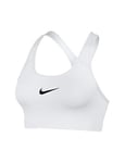 Nike Women Pro Classic Swoosh Bra - White/Black, Small