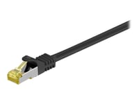 Goobay - Patch-Kabel - Rj-45 (Hane) Till Rj-45 (Hane) - 25 Cm - Sftp, Pimf - Cat 7 - Halogenfri, Formpressad, Hakfri - Svart