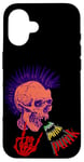 iPhone 16 Punk Classic Tees Drummer Rock Bands Skull Diesel Case