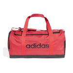 adidas Unisex Essentials Linear Duffel Bag, Pure Ruby/Black, M