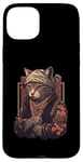 Coque pour iPhone 15 Plus Yakuza Chat Japonais Mafia Tatouage Fleurs