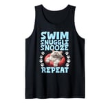 Turkish Van SWIM NUGGLE SNOOZE REPEAT Funny Turkish Vans Tank Top