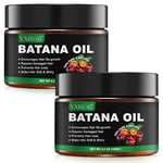 Batana Oil for Hair Growth - 100% Natural Botana Oil from Honduras, Eliminate Hair Split Ends, Restores Damaged Hair and Scalp, Enhances Hair Radiance Nourishment, All Hair Types (2 Packs 2x120 G)