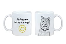 Shiba Inu - koira-muki, iloinen muki koiranomistajalle, Art-Dog -brändin personoitu lahja