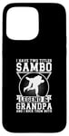 Coque pour iPhone 15 Pro Max Sambo Grandpa Sambo Fighter Sambo Arts martiaux