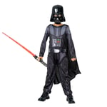 Rubie's Official Darth Vader with non-light up Lightsaber Child Costume, Kids Fa