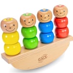 Galt See-Saw Counter - Wooden Baby Toy & Kids Stacking Toy - Cause & Effect Seesaw Toy for Fine Motor Skills in Young Children - Stacking, Sorting & Balance Game for Baby & Toddler - 12 Months Plus