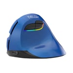 Delux M618Mini Vertical Mouse - Blå