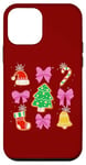 iPhone 12 mini Bow Christmas Coquette Aesthetic Christmas Pjs ART ON BACK Case